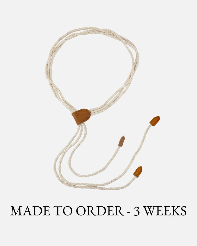 MADE TO ORDER Emily │ Wrap Belt with Leather Details