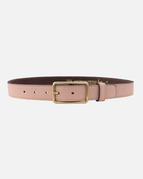 PREORDER Belia | Skinny Pastel Leather Belt with Rectangle Buckle