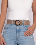 Pip | Vintage Round Buckle Leather Belt