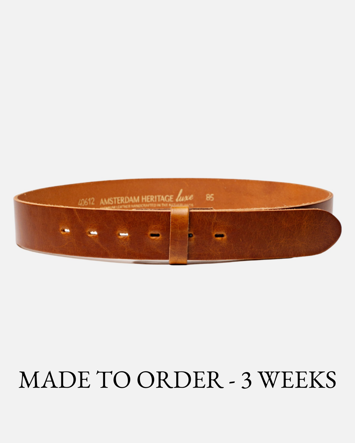 Mia | Camel Smooth Leather Belt Strap