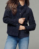 Navy Suede
