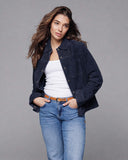Navy Suede