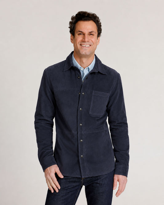 Navy Suede