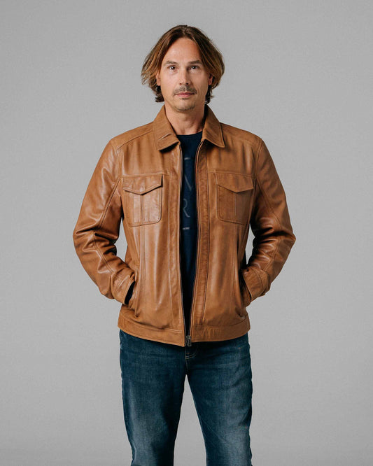 Norton │ Leather Field Jacket