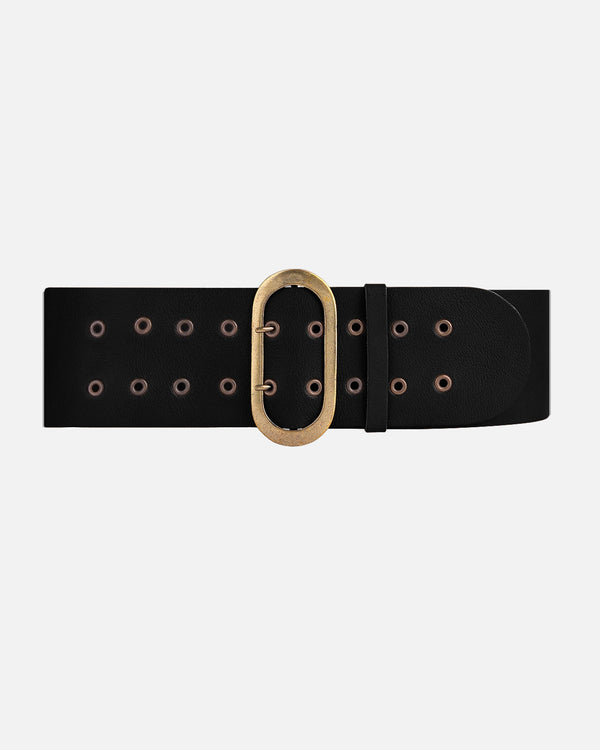 PREORDER Rena | Wide Waist Belt with Double Grommets